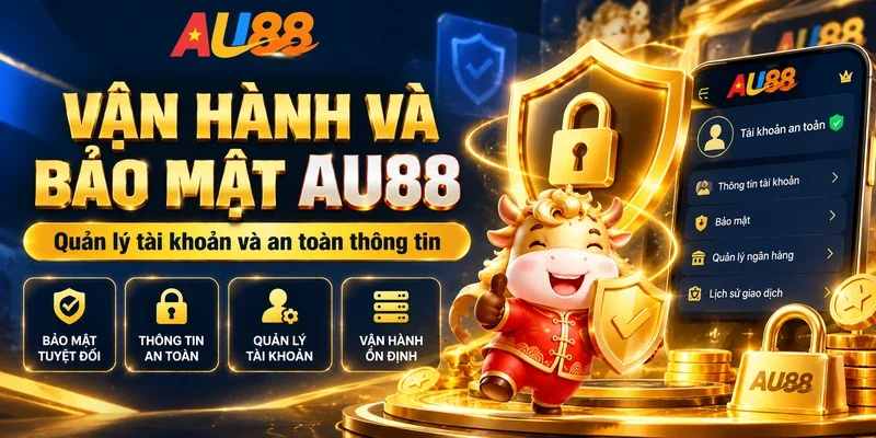 Thông tin vận hành và bảo mật tài khoản AU88